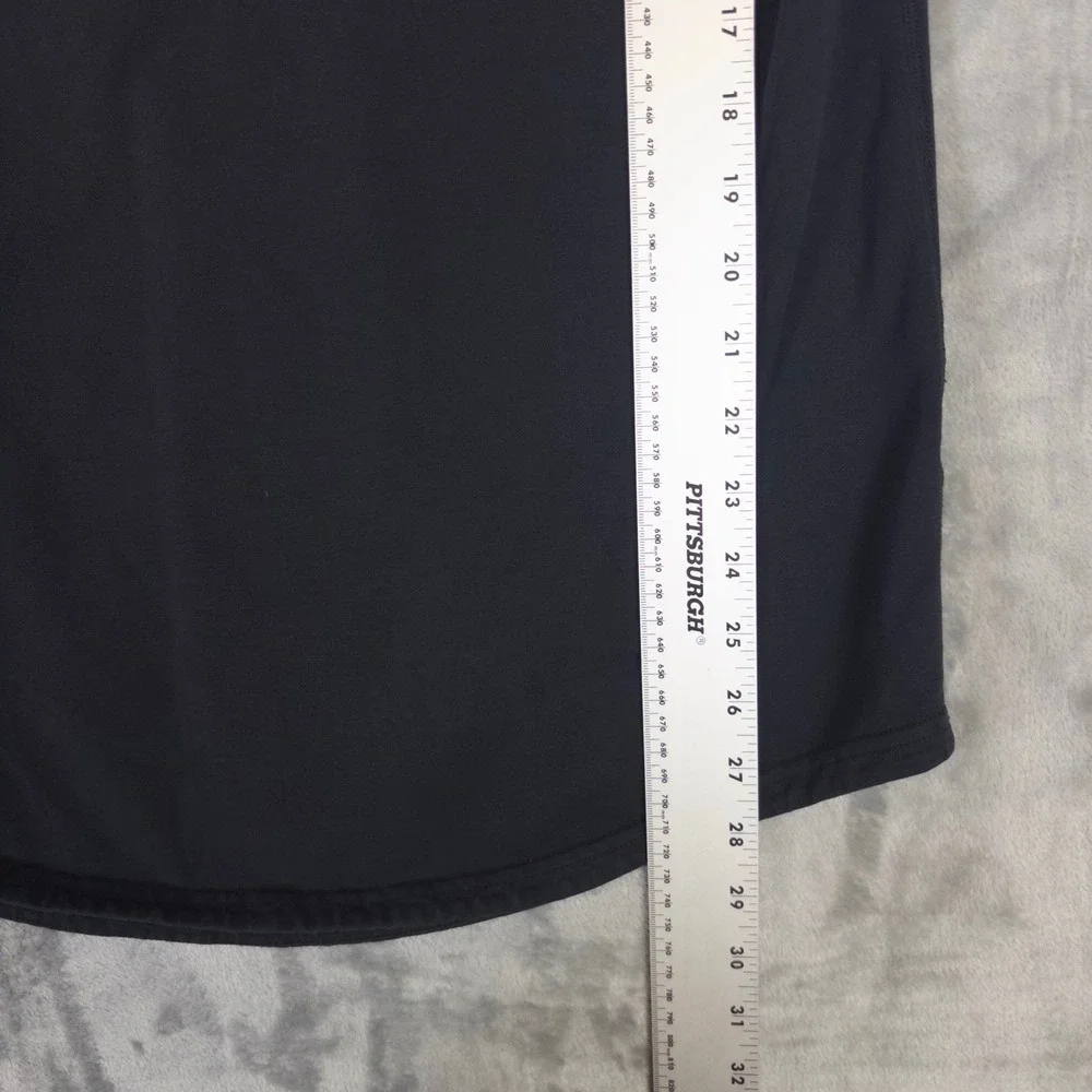 BYLT Drop Cut Shirt Mens Large Gray Short Sleeve Curved Hem Premium Tee